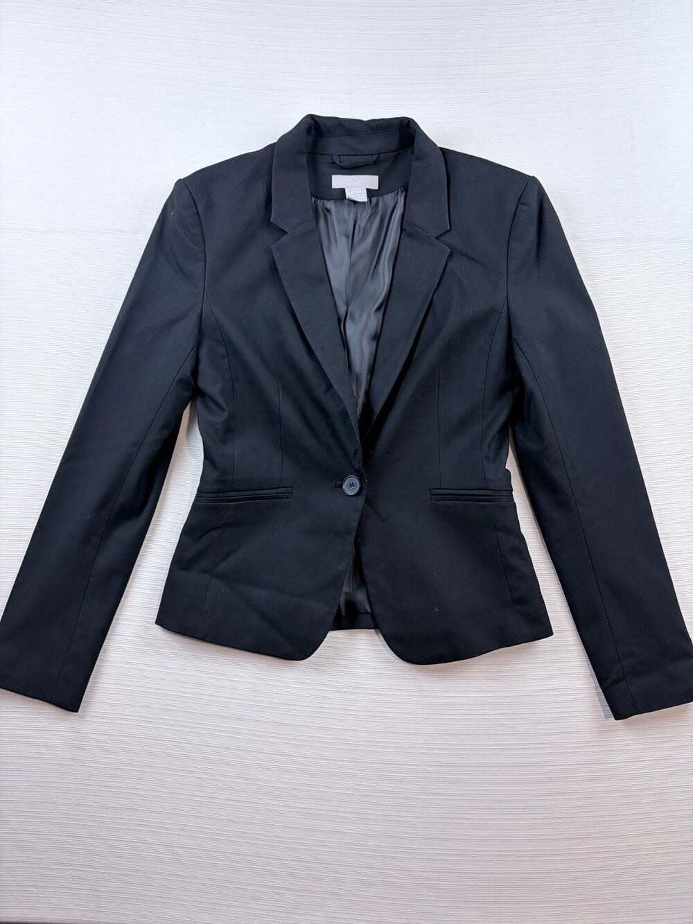 H&M Blazer Size XS Black One-Button Suit Jacket